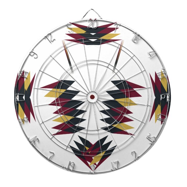 Southwestern Native Pattern Dartboard (Front)