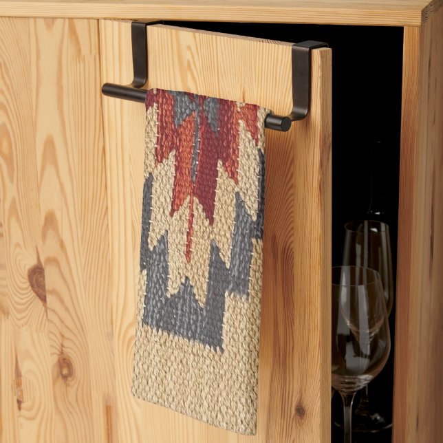 Southwestern Navajo Design Tea Towel (Thirds Fold)