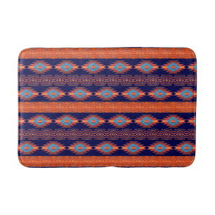 Southwestern navajo ethnic tribal pattern. bath mat