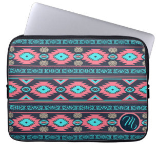 Southwestern navajo ethnic tribal pattern. laptop sleeve