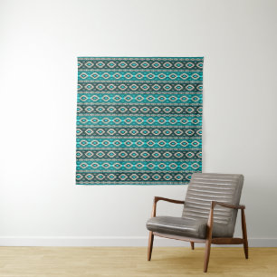 Southwestern navajo ethnic tribal pattern. tapestry