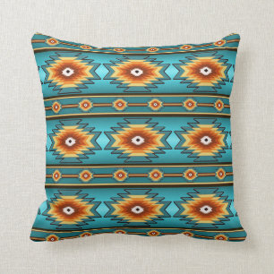 Southwestern navajo tribal pattern cushion