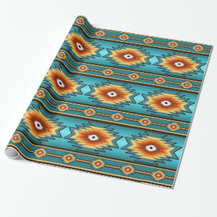 southwestern navajo tribal pattern. wrapping paper
