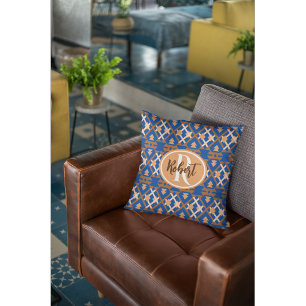 Southwestern Oasis Aztec Geometric Cushion