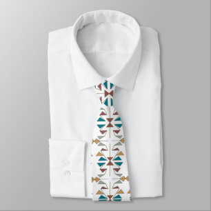 Southwestern Oblique Triangle Pattern Design Tie