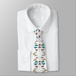 Southwestern Oblique Triangle Pattern Design Tie