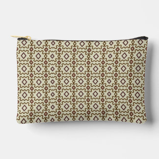 Southwestern Old Spanish Vibes Brown Cream  Accessory Pouch