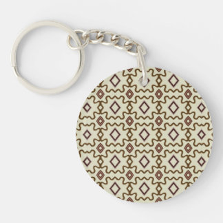 Southwestern Old Spanish Vibes Pattern Key Ring