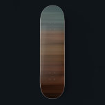 Southwestern Painted Desert Faux Wood Skateboard<br><div class="desc">Southwestern Painted Desert artwork design image by TheFabricSeal at Zazzle. This gorgeous digital graphic art illustration features a faux wooden surface airbrushed and watercolor painted layered horizontal stripes with beautiful colours inspired by the deserts of the magnificent Southwest. Colour palette tones of black, brown, burgundy, red, rust, terra cotta, brick,...</div>