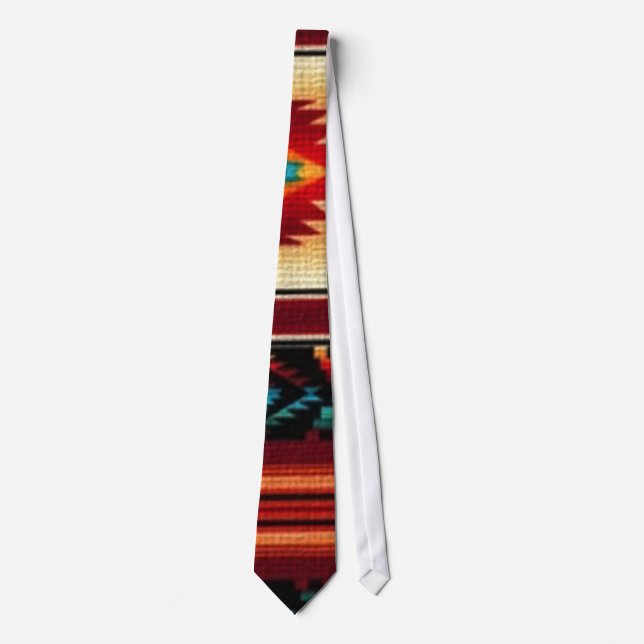 Southwestern pattern fun mens tie (Front)