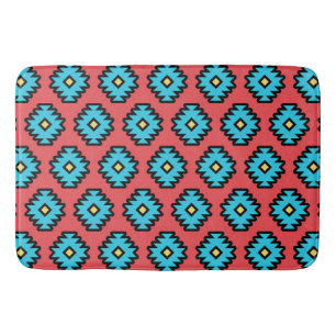 Southwestern Pop-Art Pattern Bath Mat