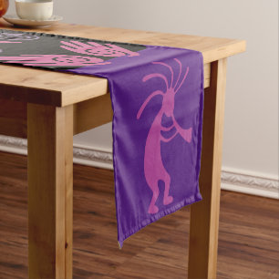 Southwestern Purple Kokopelli  Short Table Runner