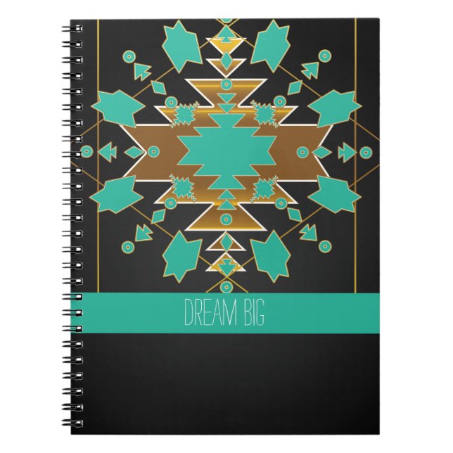 Southwestern Ranch Turquoise notebook journal (Front)
