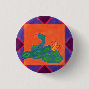 Southwestern Rattle-Snake 3 Cm Round Badge