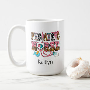 Southwestern Retro Paediatrics Nurse Typography Coffee Mug