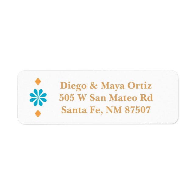Southwestern Santa Fe Address Labels (Front)
