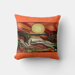 Southwestern Skies Abstract Art Cushion