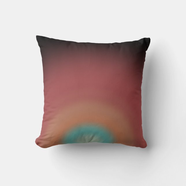 Southwestern Southwest Desert Rainbow Art Design Cushion (Front)