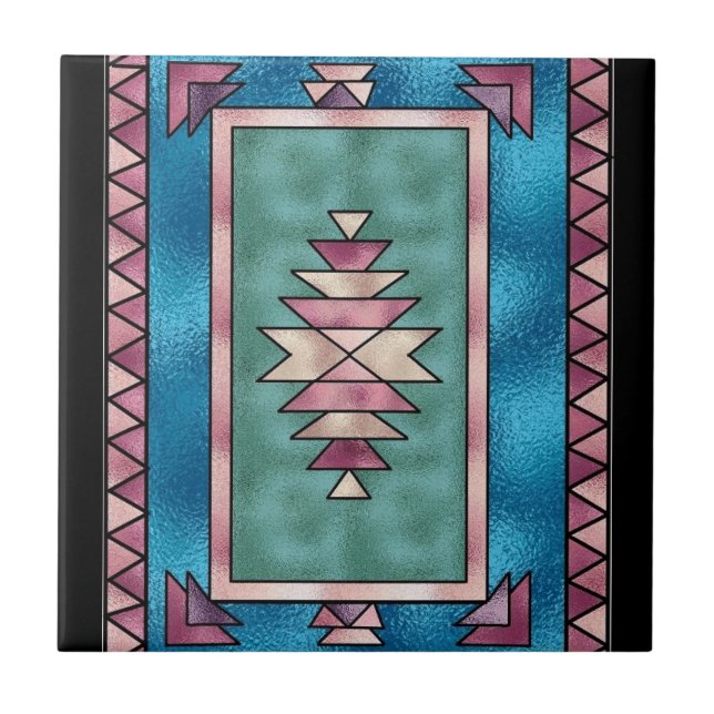 Southwestern Style ceramic tile (Front)