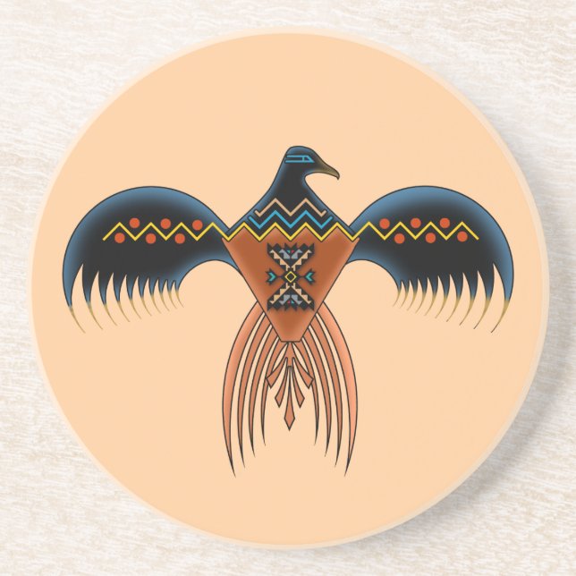Southwestern Style Eagle Coaster (Front)