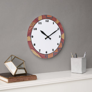 Southwestern style pattern fun wall clock