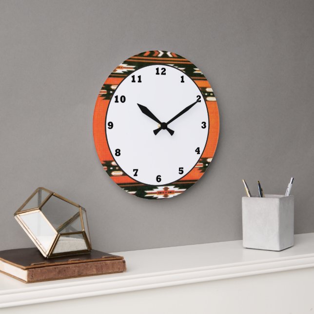 Southwestern style pattern fun wall clock (Office)