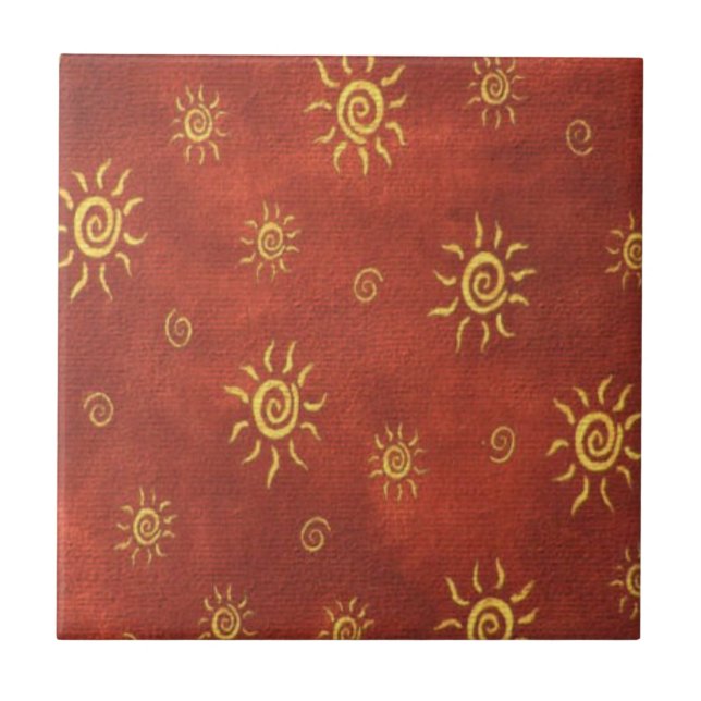 Southwestern Style Pattern Tile (Front)