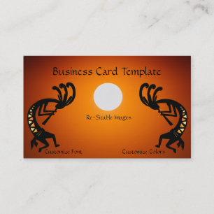 Southwestern Sun Kokopelli Business Card