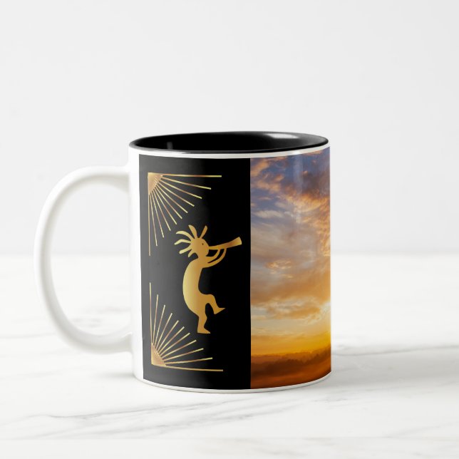 Southwestern Sun Kokopelli Coffee Mug (Left)