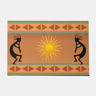 Southwestern Sun Kokopelli Doormat