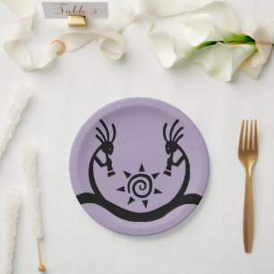 Southwestern Sun Kokopelli Party Paper Plate