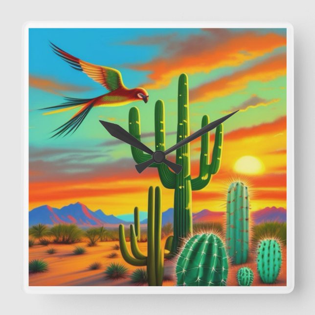 Southwestern Sunset Clock  (Front)