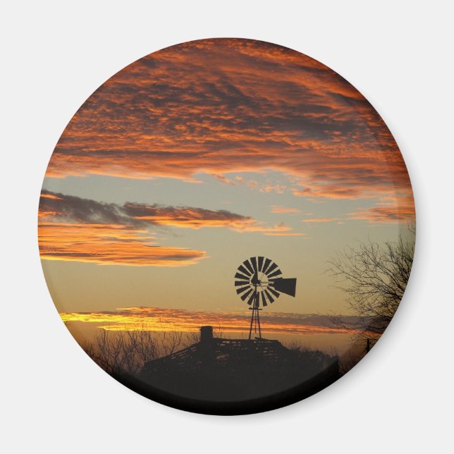 Southwestern sunset magnet (Front)