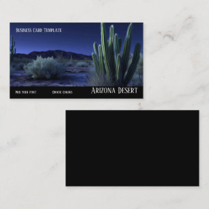 Southwestern Sunset Night Desert Business Card