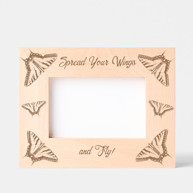 Southwestern Swallowtail Butterfly Personalised Etched Frames (Front)