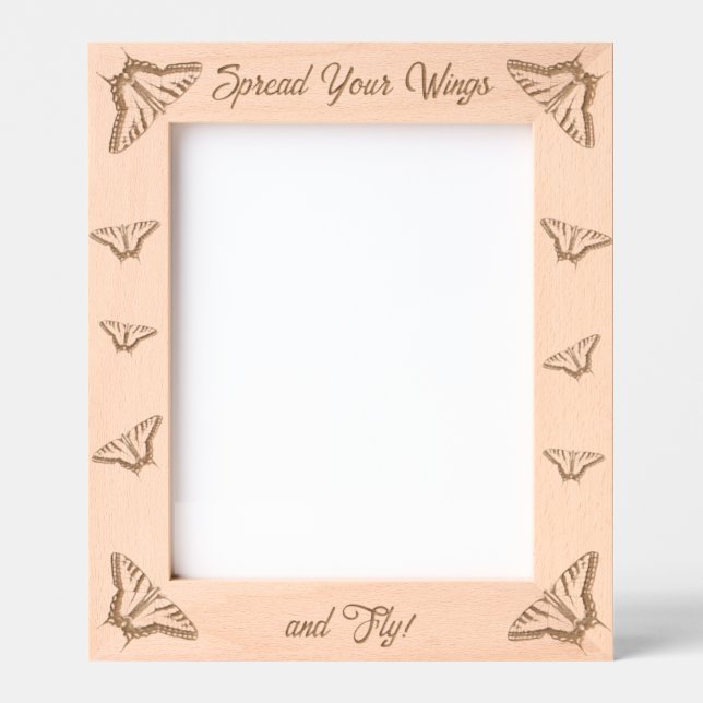 Southwestern Swallowtail Butterfly Personalised Etched Frames (Front)