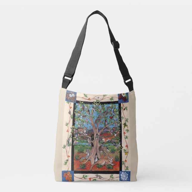 Southwestern Tree of Life Design Four Season Tote (Front)