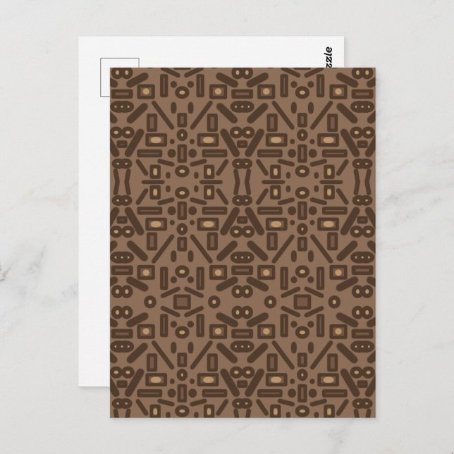 Southwestern Tribal Abstract Pattern Art Design  Postcard (Front/Back)