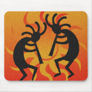 Southwestern Tribal Design Desert Sun Kokopelli Mouse Mat