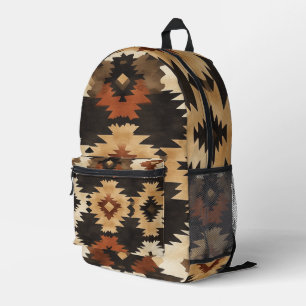 Southwestern Tribal Geometric Backpack