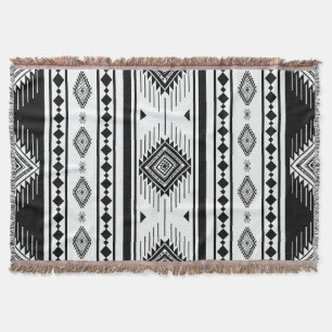 Southwestern Tribal Geometric Woven Boho Rug Throw Blanket