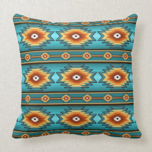Southwestern tribal pattern cushion