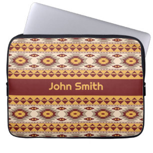 Southwestern tribal pattern laptop sleeve