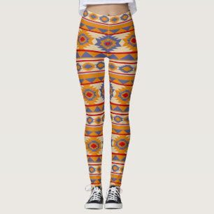 Southwestern tribal pattern leggings