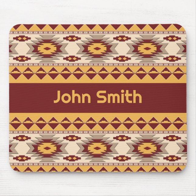 Southwestern tribal pattern mouse mat (Front)