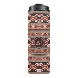 Southwestern tribal pattern thermal tumbler