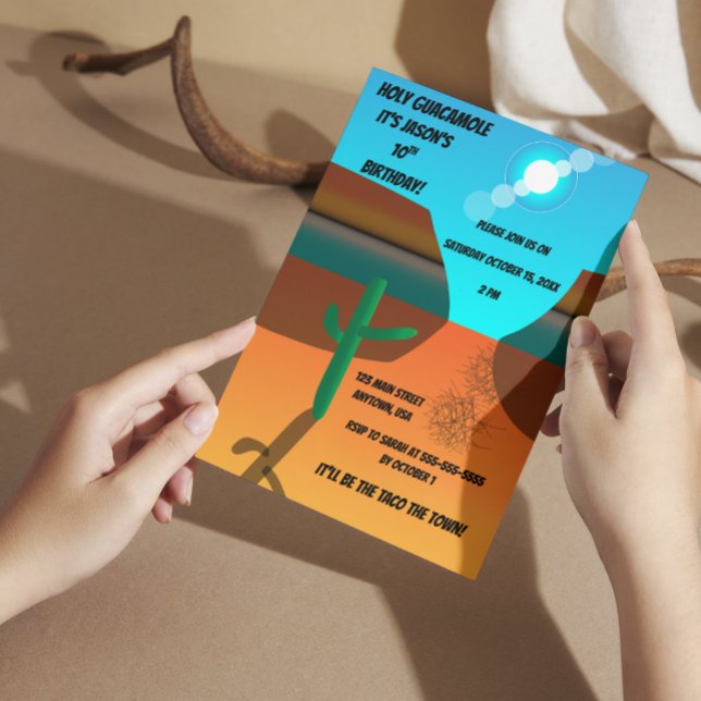Southwestern Tumbleweed Birthday Invitation (Creator Uploaded)