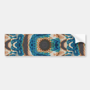 Southwestern Turquoise Native Pattern Bumper Sticker