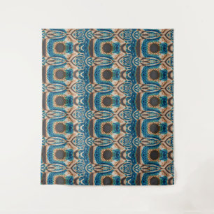 Southwestern Turquoise Native Pattern Tapestry
