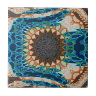 Southwestern Turquoise Native Pattern Tile